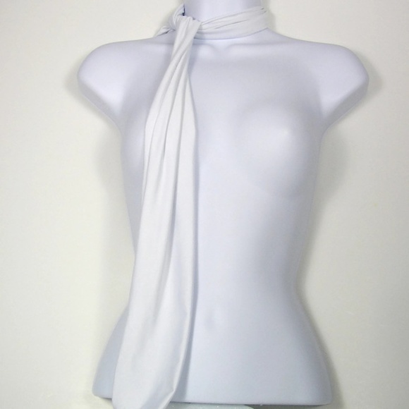 Retro Long Scarves Black Lycra Scarves Headscarf - Picture 2 of 2